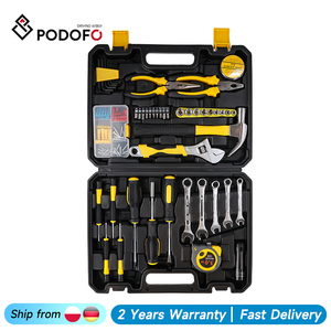 Podofo 88PCS Multifunctional Complete Tool Kit Auto Car Repair Tool Set with Hammer Pliers Screwdriver Wrench Socket Mechanical - Product Image 1