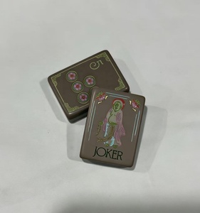 Fichas de Mahjong de Acrílico Personalizadas de Lujo, Diseño Floral con Esmalte Blanco, para 4 Jugadores, Entretenimiento de Mesa - Product Image 3