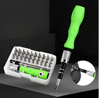 Set Obeng Presisi Mini 32-in-1 dengan Bit Magnetik Phillips, Peralatan Perbaikan Multifungsi untuk Ponsel, Jam Tangan, Kacamata, PC