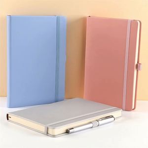 Promotion PUA4 A5 Vente en gros A6 Carnet en cuir personnalisé gaufré avec sangle élastique et couverture - Product Image 2