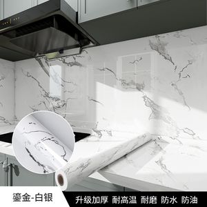 กระดาษเคลือบมันติดวอลล์เปเปอร์หินอ่อนสีทองสำหรับเคาน์เตอร์ห้องครัวและห้องน้ำฟังก์ชั่นกันน้ำสำหรับห้องนั่งเล่น - Product Image 6