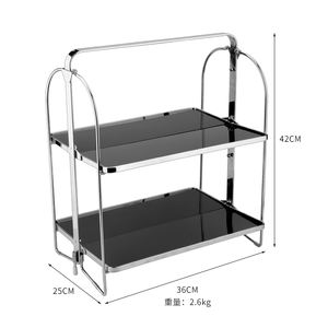 Hot Saling Foldable Stainless Steel Organizer Shelf Kitchen Rack Bathroom Organizer Shelf