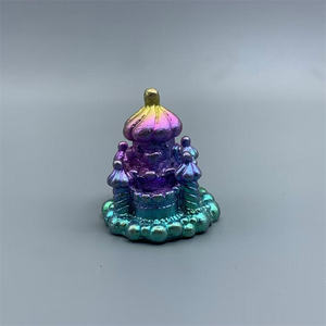 Vente en gros de minerai de bismuth arc-en-ciel naturel Artisanat de château de bismuth en métal pour la décoration - Product Image 6