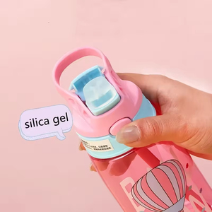 High Quality 480ml Eco Friendly Portable Plastic Kids Water <b>Bottle</b> with Flip <b>Straw</b> BPA Free Sippy Cups Kids Water <b>Bottle</b> - Product Image 3