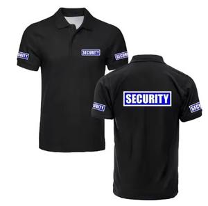 Polos clásicos de seguridad al por mayor, uniformes de <span class=keywords><strong>guardaespaldas</strong></span> de guardia de seguridad, ropa de trabajo, polos de golf para hombres al aire libre - Product Image 2