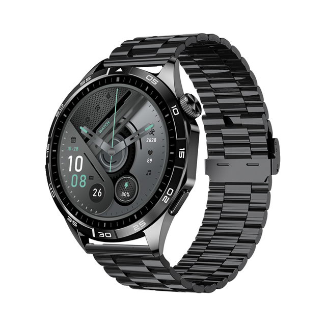 KM29 AMOLED Premium Smart Watch New Trend Business Style for Men Smartwatch with BT CallMonitor Message Remind