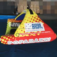 Tube gonflable remorquable volant en gros jouets de sport nautique max 3 cavaliers tube remorquable 3 personnes engrenage tube remorquable à vendre