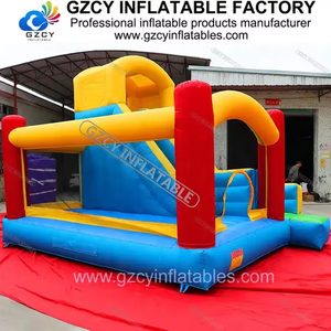 Vente chaude Nouvelle conception Château gonflable portable <span class=keywords><strong>pour</strong></span> enfants avec toboggan Utilisation commerciale Taille et couleur personnalisables - Product Image 6