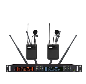 ไมโครโฟนไร้สาย UHF ระ<span class=keywords><strong>ด</strong></span>ับมืออาชีพ SKM5000 หน้าจอสีน้ำเงิน True Diversity 2 ช่องสัญญาณ แบบมือถือโลหะ สำหรับการแสดงบนเวที/ร้องเพลง/<span class=keywords><strong>คาราโอเกะ</strong></span> - Product Image 5