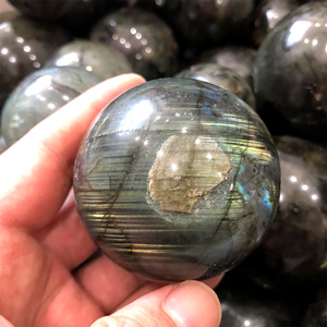 Boule de guérison en cristal naturel, pierre gemme, sphère <span class=keywords><strong>labradorite</strong></span> à vendre, livraison gratuite - Product Image 3