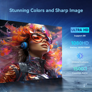 Proyector de TV Inteligente Android LCD Portátil X3AR, Mini, de Tiro Corto, para Exteriores, 1080P <span class=keywords><strong>HD</strong></span>, Cine en Casa, con 200 Lúmenes y Altavoces Integrados - Product Image 4