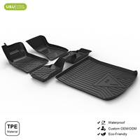Tapis de sol de voiture imperméable 5D en TPE avec tapis de coffre, tapis de sol automobile OEM pour Audi A5 conduite à droite