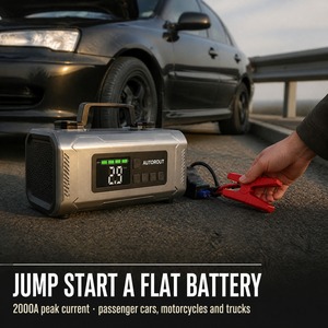 Démarreur de <span class=keywords><strong>voiture</strong></span> portable 2000A avec gonfleur de pneus 150 PSI et moniteur de pression des pneus pour <span class=keywords><strong>voiture</strong></span>, SUV, moto - Product Image 3