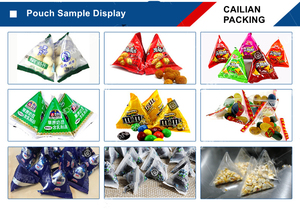 Machine d'emballage alimentaire automatique pour chocolat haricots Triangle Bag Bungle Snack Granules Pyramides Sachet Emballage Prix d'usine - Product Image 4