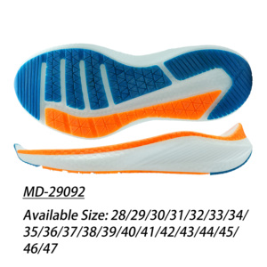 Chaussures de course énergiques à semelle moulée par compression EVA, design effet pop-corn, talon à amorti épais - Product Image 1