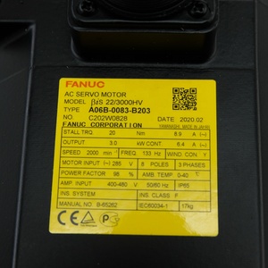 มอเตอร์เซอร์โว FANUC A06B-0083-B203 ของแท้สำหรับเครื่อง CNC ซีรีส์อัลฟ่า มอเตอร์แกน CNC สำหรับอุปกรณ์ระบบอัตโนมัติเครื่องจักรกล - Product Image 4