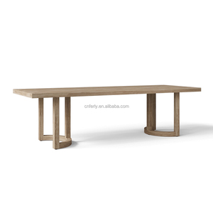 Ferly Hiện Đại Sang Trọng <span class=keywords><strong>8</strong></span> Chỗ Ngồi Ngoài Trời Tếch Bàn Ăn Đặt Với Ghế Bền Patio Đồ Nội Thất Cho Sân Vườn - Product Image 6