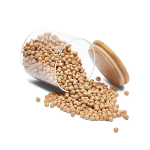 small glass containers with lids / glass storage jars for pantry / glass canisters with lids
