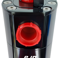 BJR Auto Parts Aluminum Single Fuel Catch Can for Car Surge Oil Tank with AN10 Thread Female Connection