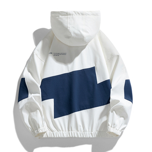 Customized Logo Men's Joker Windproof Breathable Collar Jacket Fashion Color <b>Matching</b> Trendy for Spring Autumn Winter <b>Long</b> - Product Image 2