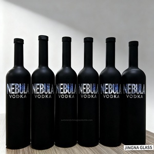 Venta al por mayor Slik Serigrafía Etiqueta personalizada 500ml 700ml 750ml Botellas de alcohol de vidrio para <span class=keywords><strong>Bourbon</strong></span> Vodka Tequila <span class=keywords><strong>Gin</strong></span> - Product Image 3