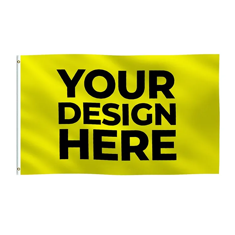Logotipo personalizado ao ar livre Digital impresso 3x5 Ft Wall Big Flag Banners 3x5 pés Bandeiras personalizadas 3x5ft com logotipo Impressão personalizada