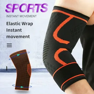 Customized Elastic Gym Sport Elbow Protective Pad Absorb Sweat Nylon Arm <strong>Sleeve</strong> for Basketball - Product Image 4