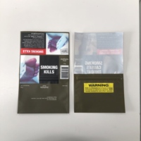 Personnalisé Imprimé 25g 50g Vide Enveloppe Rouler À La Main Fumer Tabac Sacs Simple Feuille Tabac Wraps Sac