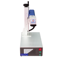 Marqueur laser à fibre métal-plastique 50W avec axe rotatif, système CNC haute précision refroidi par air, garantie de 3 ans