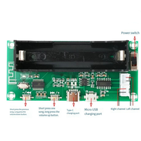 XH-A153 2x5W Amplificateur audio numérique double canal avec support de batterie au lithium PAM8403