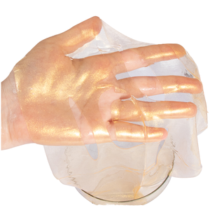 Máscara facial Coreana de hoja de oro de <span class=keywords><strong>24</strong></span> quilates con etiqueta privada, hoja de papel de aluminio de <span class=keywords><strong>24</strong></span> quilates, algas marinas, colágeno orgánico antiarrugas, cristal a base de hierbas - Product Image 1