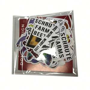 Logo de l'usine directement conception PVC autocollant découpé étanche autocollants d'impression de logo personnalisé - Product Image 1