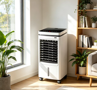 Ventilateur rafraîchisseur d'air évaporatif portable Airwens avec réservoir d'eau de 8L et 10L, économie d'énergie, purification de l'air, ventilateur de refroidissement pour la maison