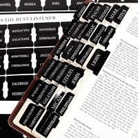 Marque-pages et index pour Bible à grands caractères, kit d'étude, fournitures scolaires, cadeaux chrétiens noirs pour femmes, baptême