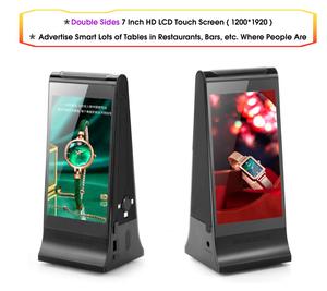 FYD-868両面デジタルキオスク7インチLCD広告メディアプレーヤーデジタルサイネージAndroid 11テーブル広告プレーヤー - Product Image 2