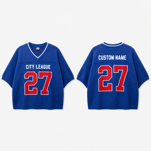Wholesale Custom Football Knit <b>Sweater</b> Personalized Logo Number Sports Pullover Knitwear - Product Image 3