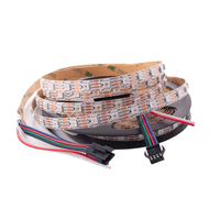 Bande LED flexible en cuivre WS2818, 30/60/144 LED/M, SMD5050 RGB, IC intégré, double Signal, adressable indépendamment, DC12V, IP65, 5 m/lot
