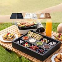 8 10 Vouwbare picknickboxen met deksels, zwart, wit, kraftkleuren, voor fruit, snacks, desserts, gebak, lekkernijen, op maat gemaakt.