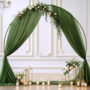 Trắng vòm màn cho đám cưới vòm draping vải sheer Backdrop Rèm cho buổi lễ Bridal Đảng trang trí nội thất - Product Image 2