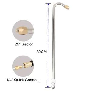 Pistolet à eau haute pression pour lavage de voiture Lance multi-angle avec connexion rapide 1/<span class=keywords><strong>4</strong></span> "30 °/90 °/forme U - Product Image 2