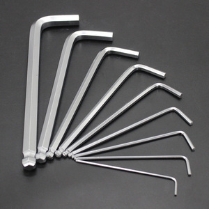 Jeu de clés hexagonales Blw Bailiwei, 9 pièces, métriques, qualité industrielle, chromées, avec têtes sphériques - Product Image 5