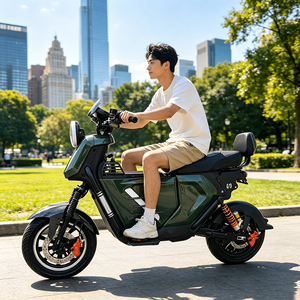 Carbon Steel Frame Adult Lithium Battery Scooter With Large-capacity Storage <b>Box</b> MHGZ2-12inch UB Fashion Edition 1. Hi - Product Image 1