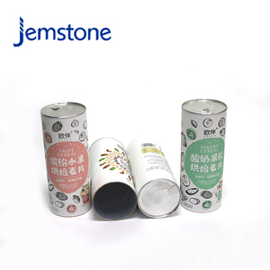 Recyclable Seal Air Tight Food Herbal <b>Gel</b> Capsule Kraft Cardboard Cylinder Packaging <b>Protein</b> Powder Oatmeal Paper Tube Container - Product Image 3