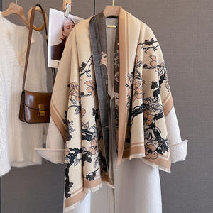 大人と男の子が冬用の暖かいタッセル付きファッションカラーチェック柄柄2025年新作 - Product Image 3