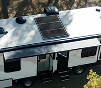 Panneau solaire monocristallin 100W 12V à cadre noir en verre 873x525x25mm, panneau PV rigide fixe pour camping-car, cabane, abri hors réseau