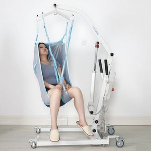 Equipo de rehabilitación Elevadores de pacientes alimentados por batería eléctrica 230KG Rodamiento Silla elevadora de transferencia de pacientes ligera - Product Image 1