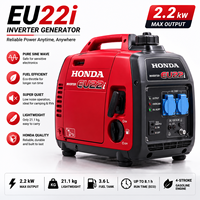 Générateur portable à inverseur silencieux SCDC Honda EU22i 2,2 kW, alimenté à l'essence, pour camping-car, camping et alimentation de secours