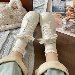 Zapatos Deportivos Casuales 2026, Estilo Coreano Retro, Punta Redonda, Suela Gruesa, Transpirables, Antideslizantes, Blancos - Product Image 1