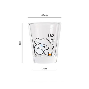 M New Cute Puppy Micro-brewed Shochu <strong>Glass</strong> 50ml a Mouthful of Shochu <strong>Glass</strong> Gift <strong>Girls</strong> Personalized Wine <strong>Glass</strong> - Product Image 6