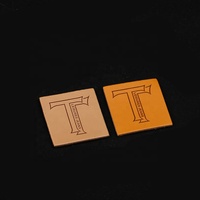 Étiquettes en cuir PU prix d'usine logo en relief personnalisé lavable vêtement véritable réparation patchs en cuir pour jean vente en gros